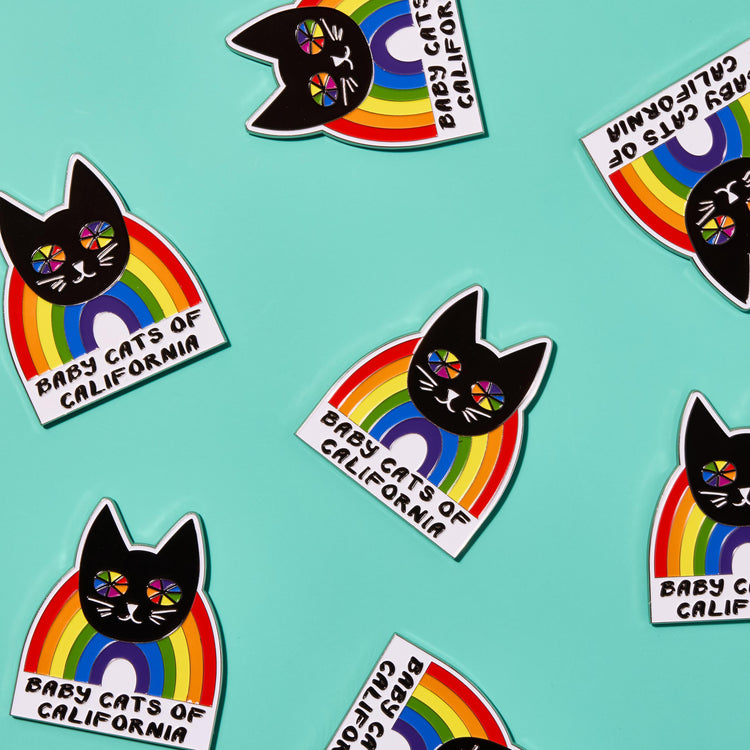 Rainbow Cat Magnet