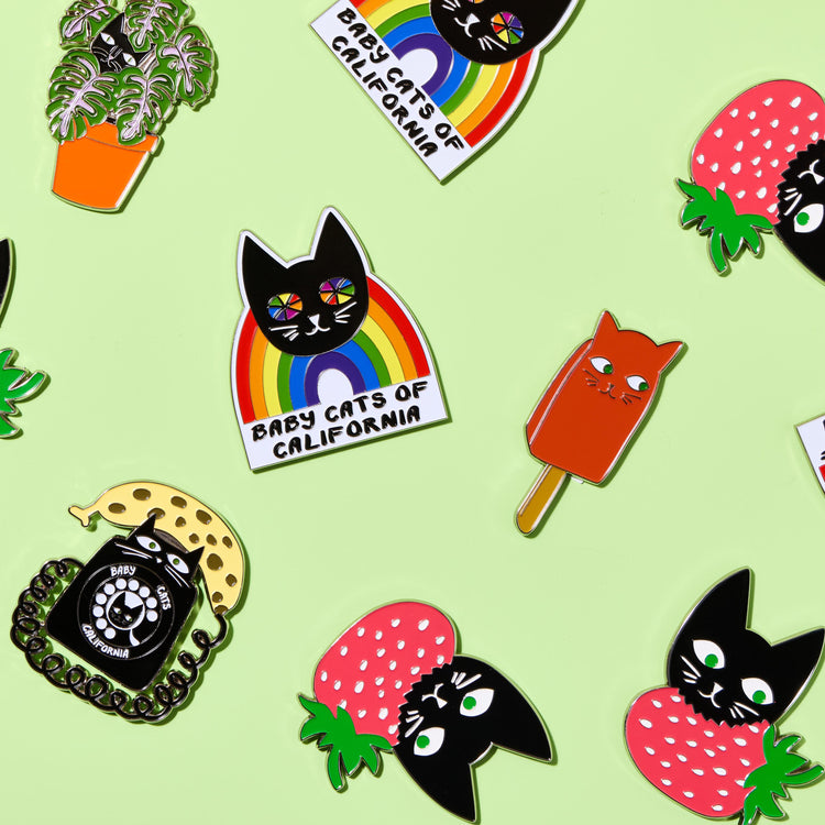 Strawberry Cat Magnet