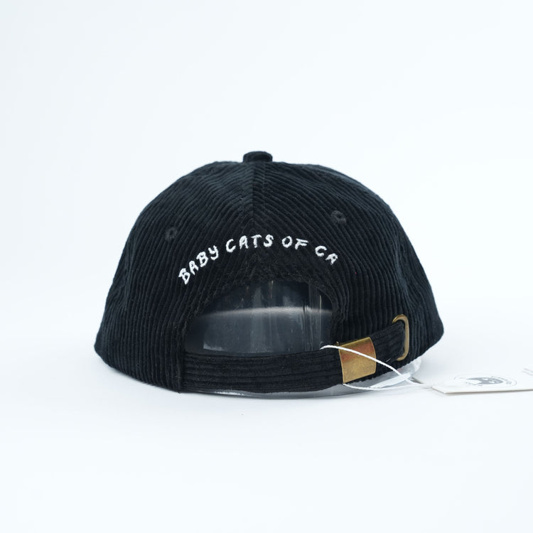 Adult Black Cat Corduroy Hat