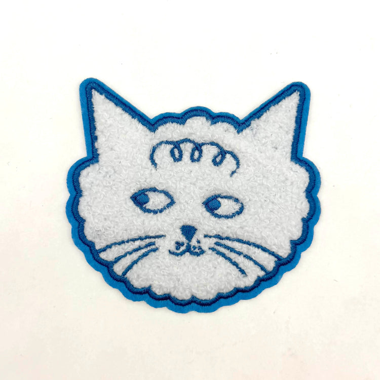 Cloud Cat Chenille Head Patch