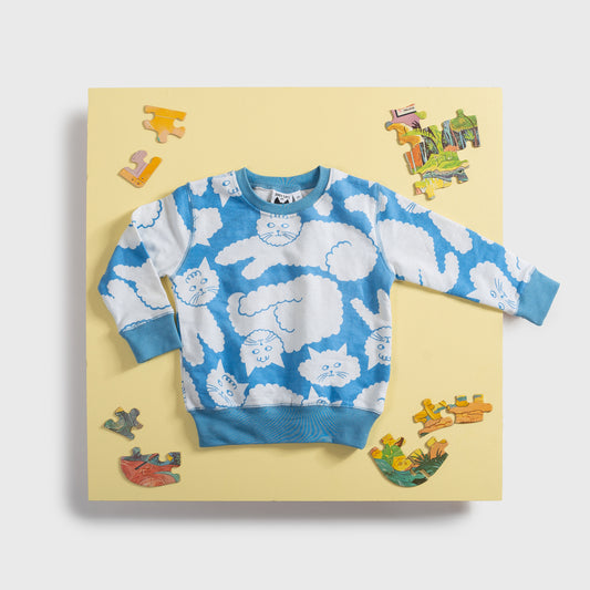Kids Cloud Cat Sweatshirt