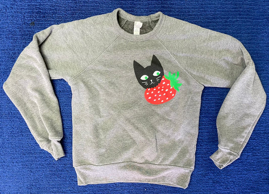 Baby Cats Thrifted-Strawberry Eater Youth Medium (#13K)