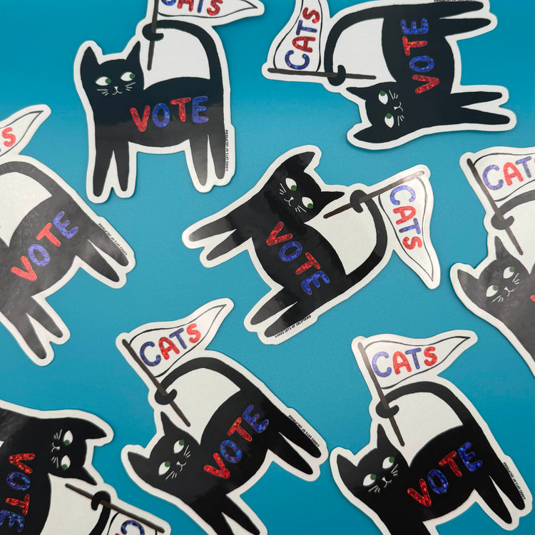 Vote Cat Sticker