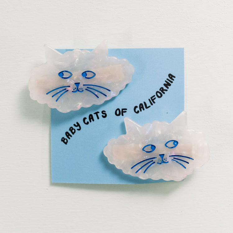Cloud Cat Barrette