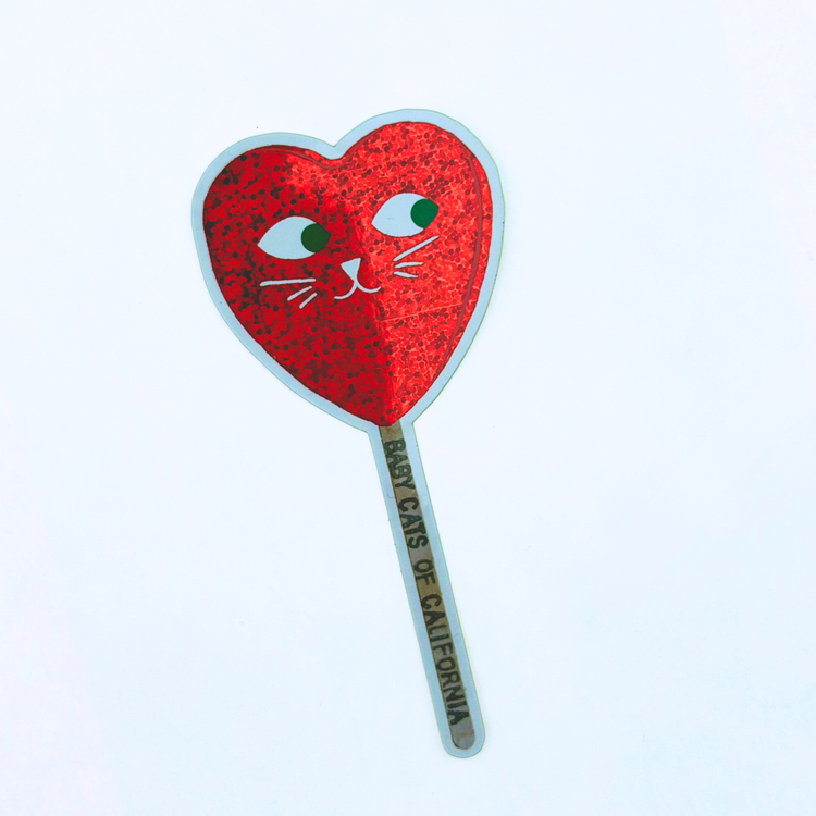 Cat Heart Sticker