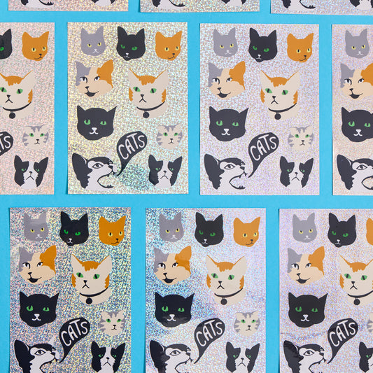 Lots of Cats Sticker Sheet