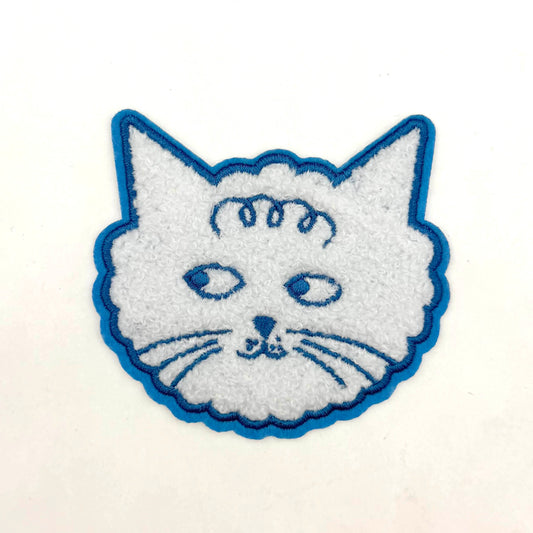 Cloud Cat Chenille Head Patch