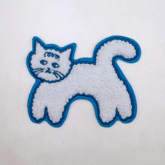 Cloud Cat Chenille Jumping Patch