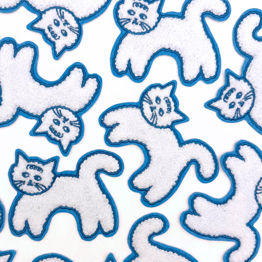 Cloud Cat Chenille Jumping Patch