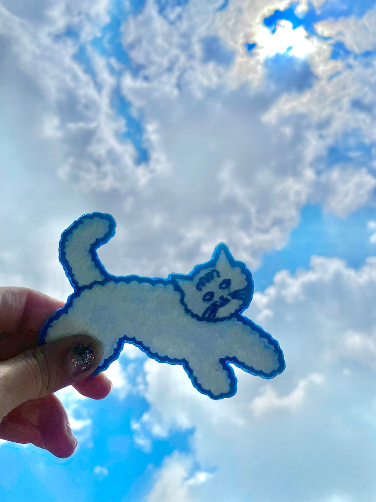Cloud Cat Chenille Patch