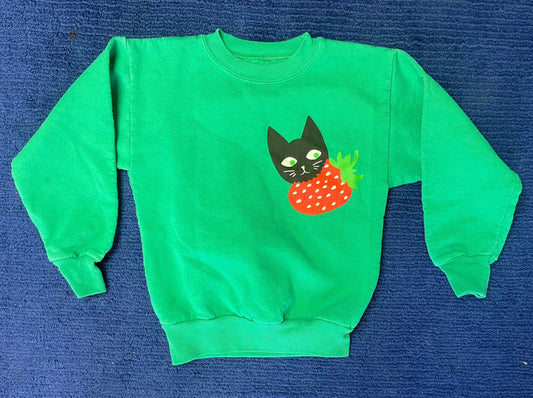 Baby Cats Thrifted-Strawberry Eater Youth Medium (#5K)