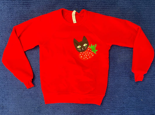 Baby Cats Thrifted-Strawberry Eater Youth Medium (#4K)