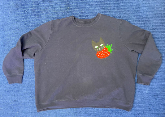 Baby Cats Thrifted-Strawberry Eater Adult 2XL (#5A)