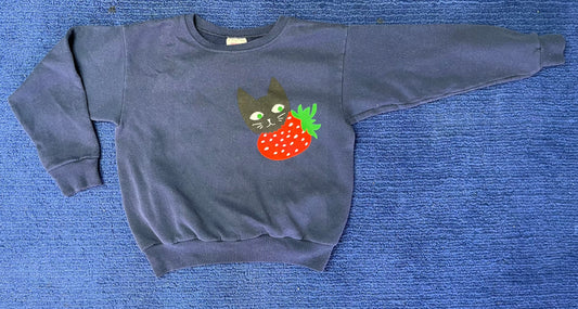 Baby Cats Thrifted-Strawberry Eater Youth Medium (#15K)