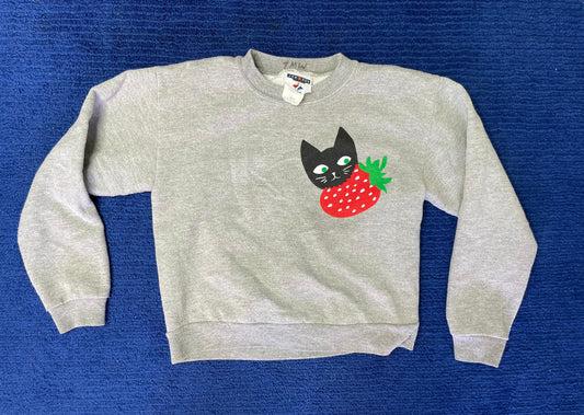 Baby Cats Thrifted-Strawberry Eater Youth Medium (#3K)