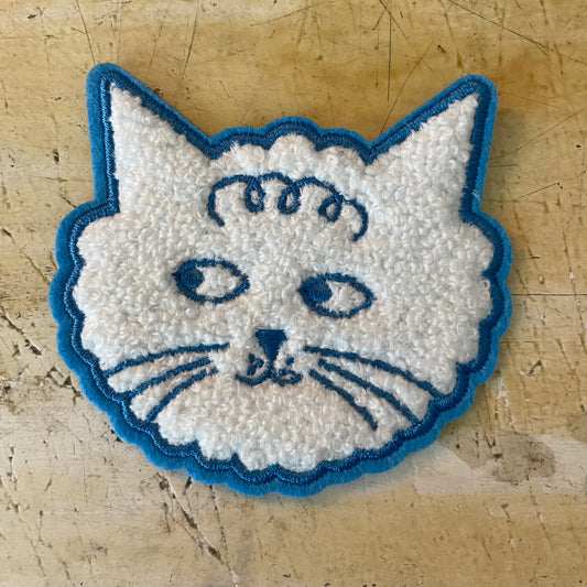 Cloud Cat Chenille Head Patch