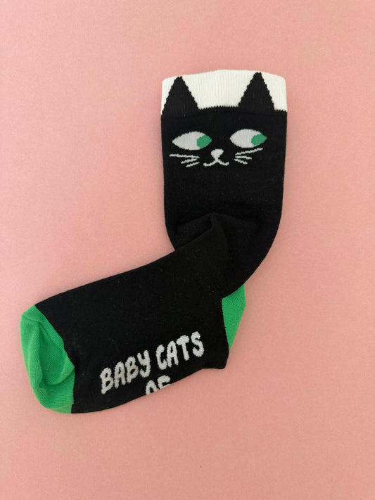 KIDS Black Cat Socks