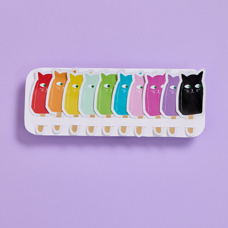 Rainbow Catsicle Stickers