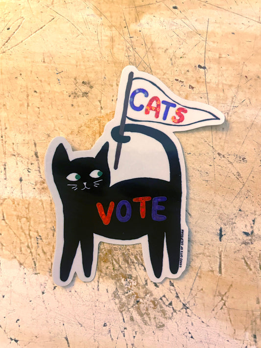 Vote Cat Sticker
