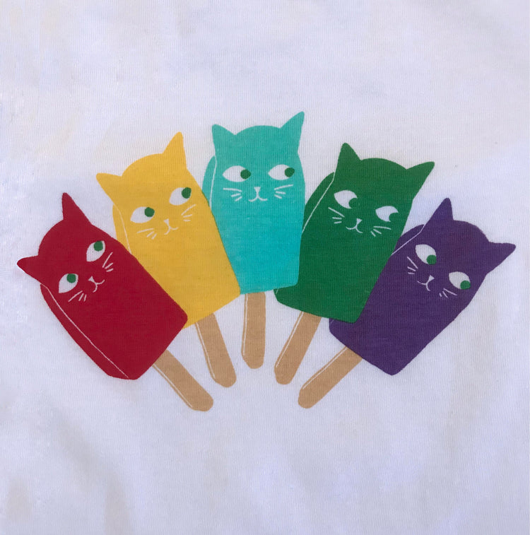 Kids Catsicle Rainbow T-Shirt
